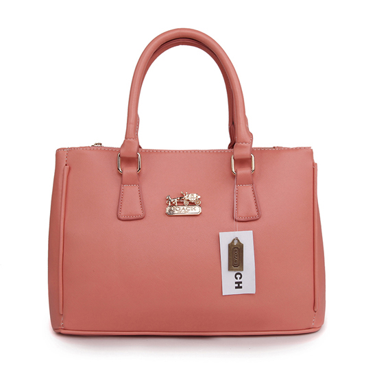 Coach In Saffiano Medium Pink Satchels AVY - Click Image to Close